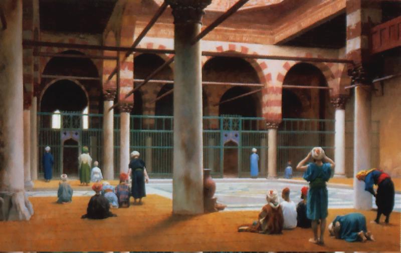 Jean Leon Gerome Interior of a Mosque  7 Sweden oil painting art